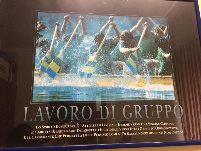 lavoro di gruppo realizzato dagli ospiti della residenza per anziani