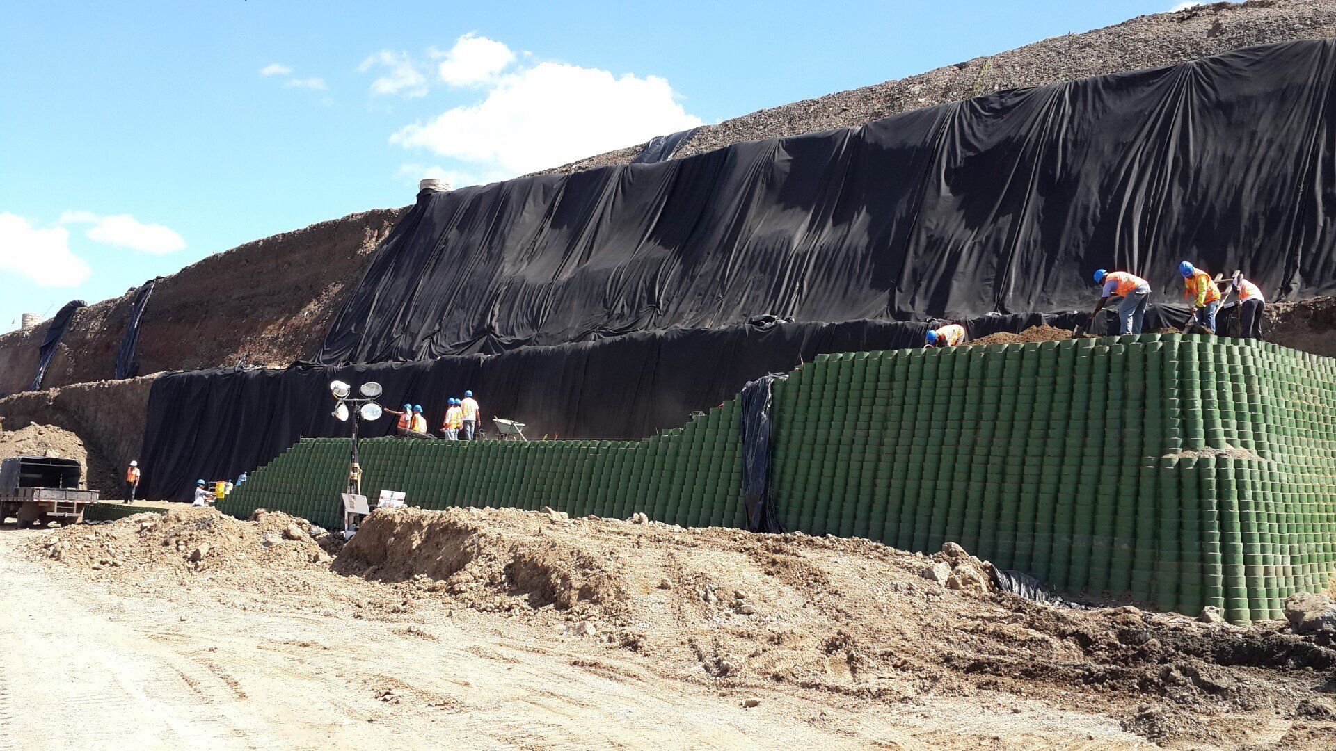 Geotextil no tejido