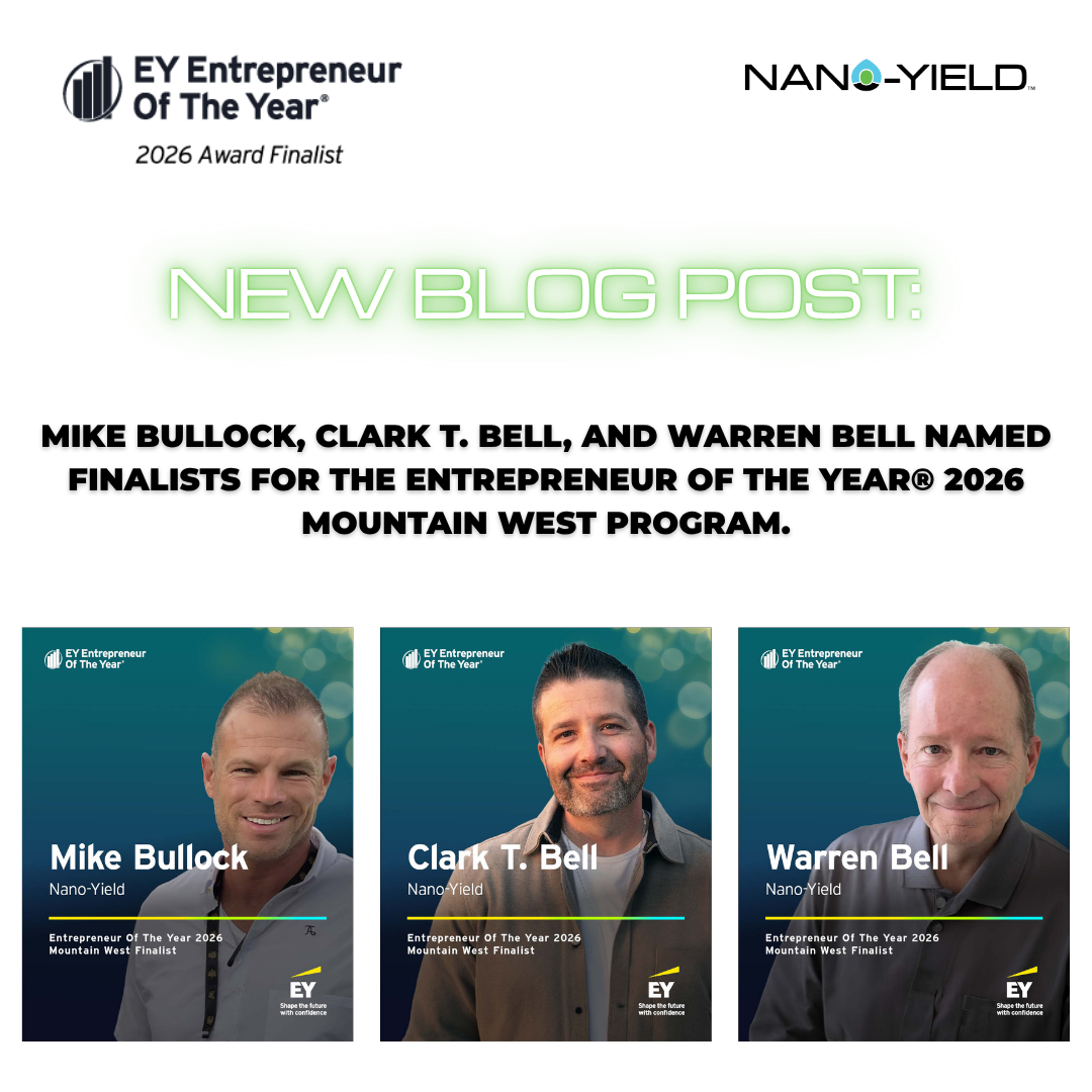 Images of Mike Bullock, Clark T. Bell, and Warren Bell on a graphic that says 