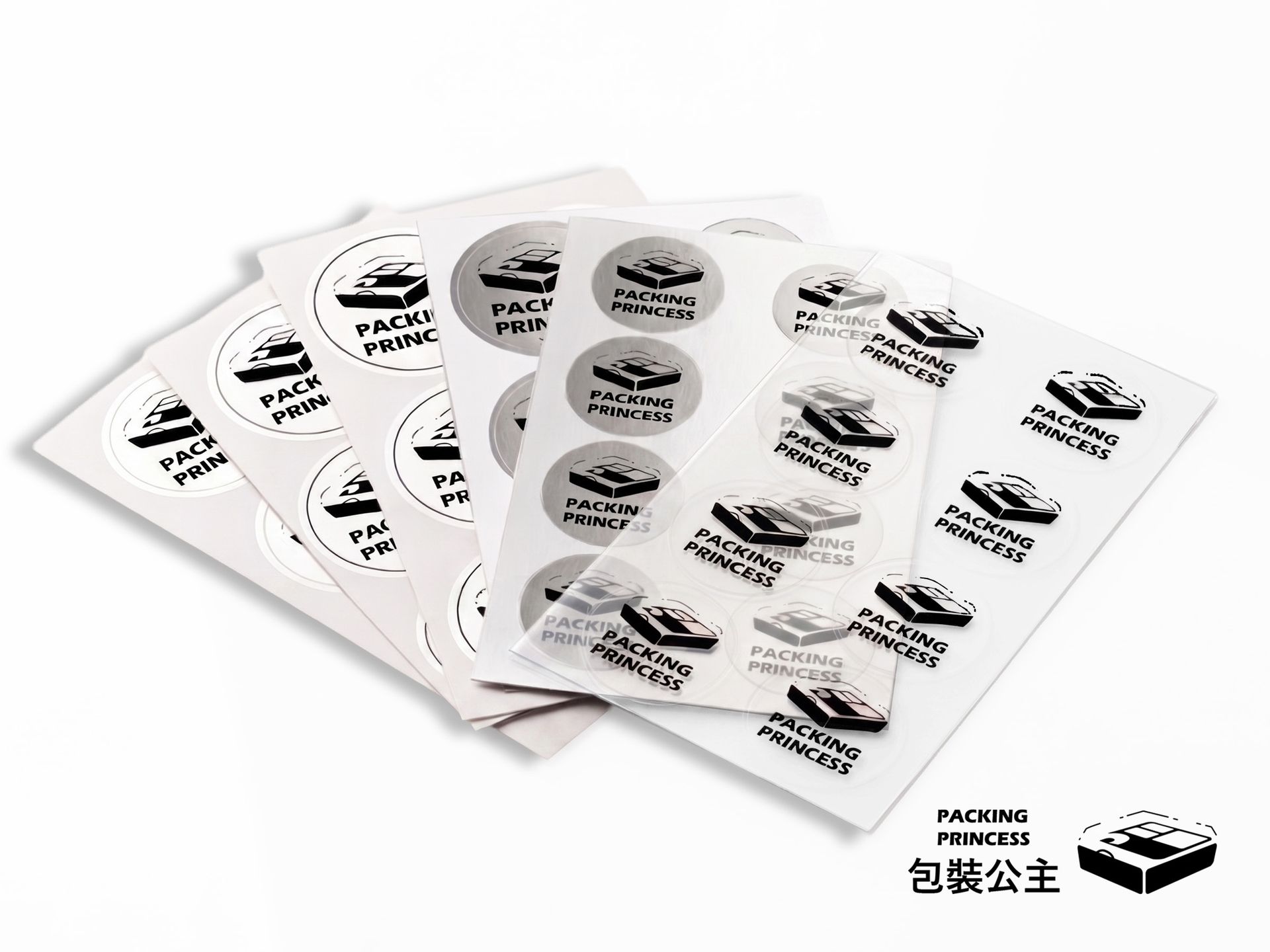 包裝公主｜客製化品牌貼紙印刷服務，少量500枚即可製作，打造專屬精品包裝標識
