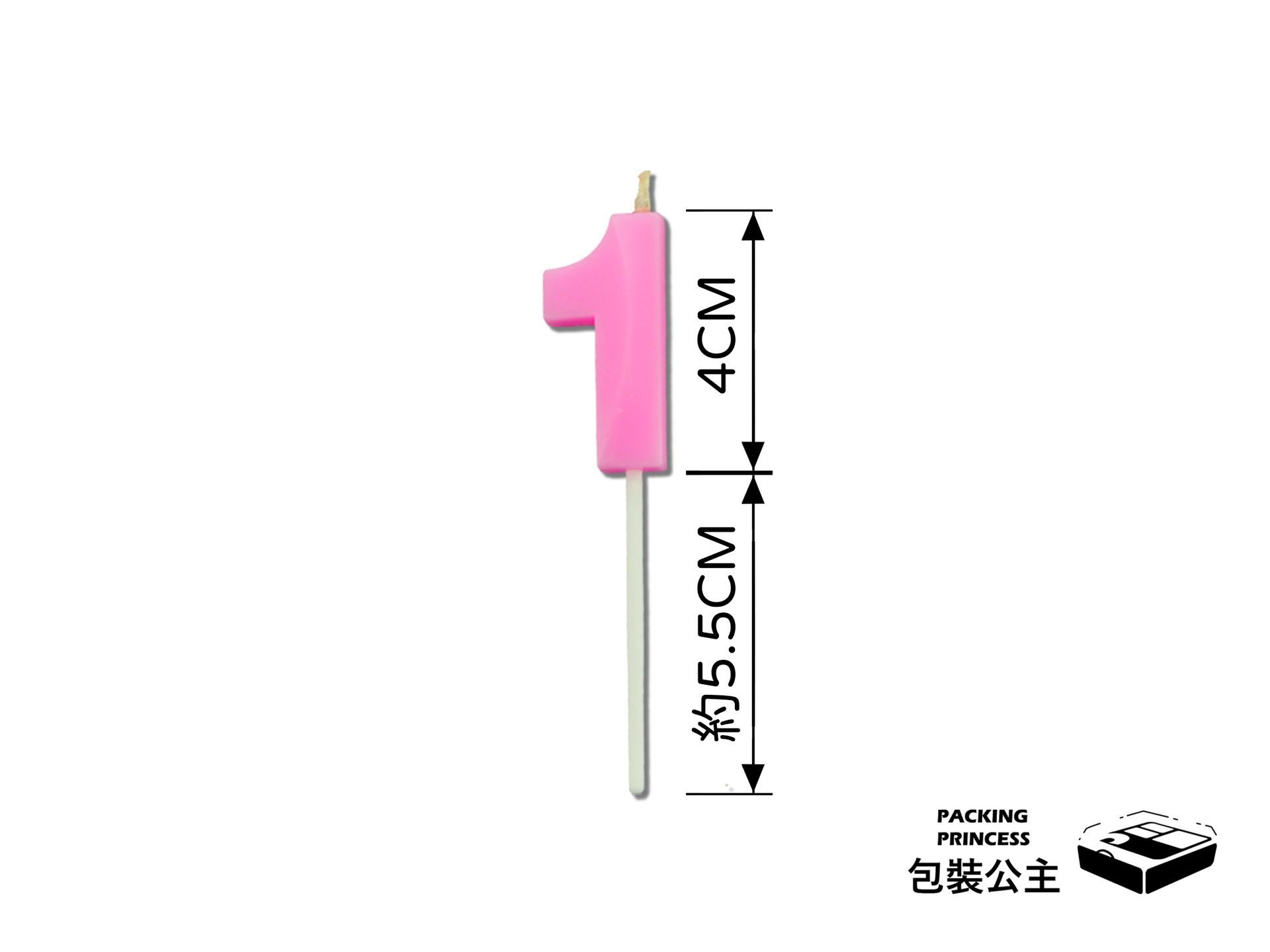 GFA 星光彩色數字蠟燭：0-9 全數字供應，每個數字不同顏色，繽紛混色包裝，提升蛋糕慶生視覺儀式感