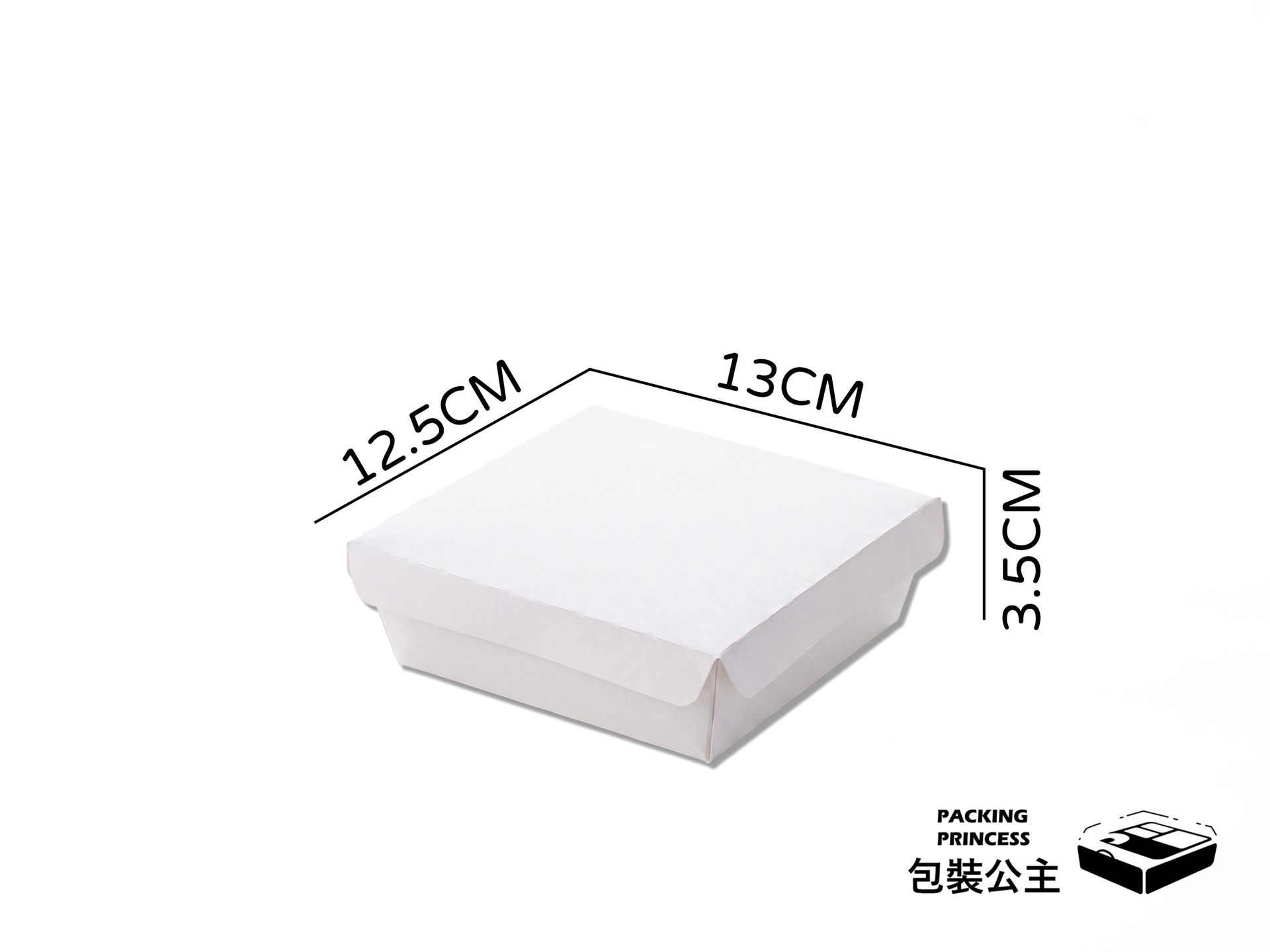 JD-103 | Thick Slice Toast Box, Minimalist Pure White, Food-Grade Coated (20 Pieces)