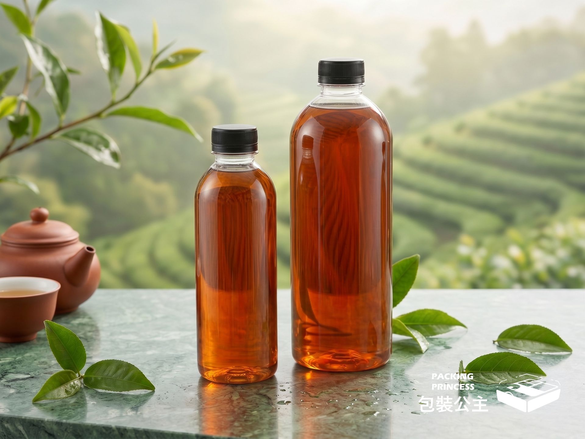 寬口橢圓塑膠瓶系列 | 冷泡茶瓶 果汁瓶 飲品外帶瓶 高質感 橢圓曲線瓶 （兩款容量規格．整箱販售）