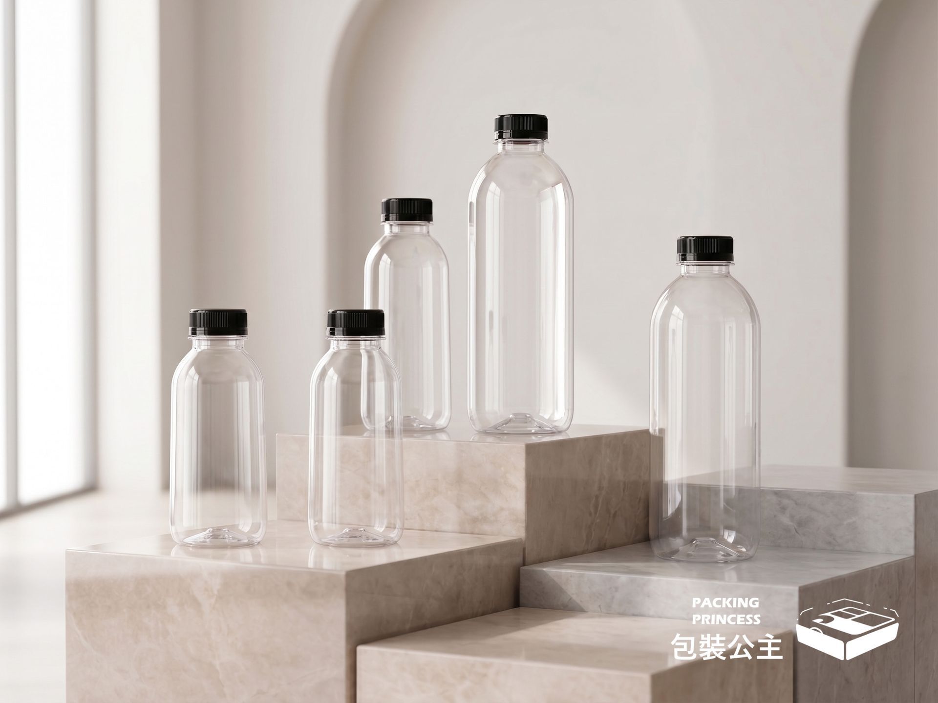 寬口橢圓塑膠瓶系列 | 冷泡茶瓶 果汁瓶 飲品外帶瓶 高質感 橢圓曲線瓶 （兩款容量規格．整箱販售）