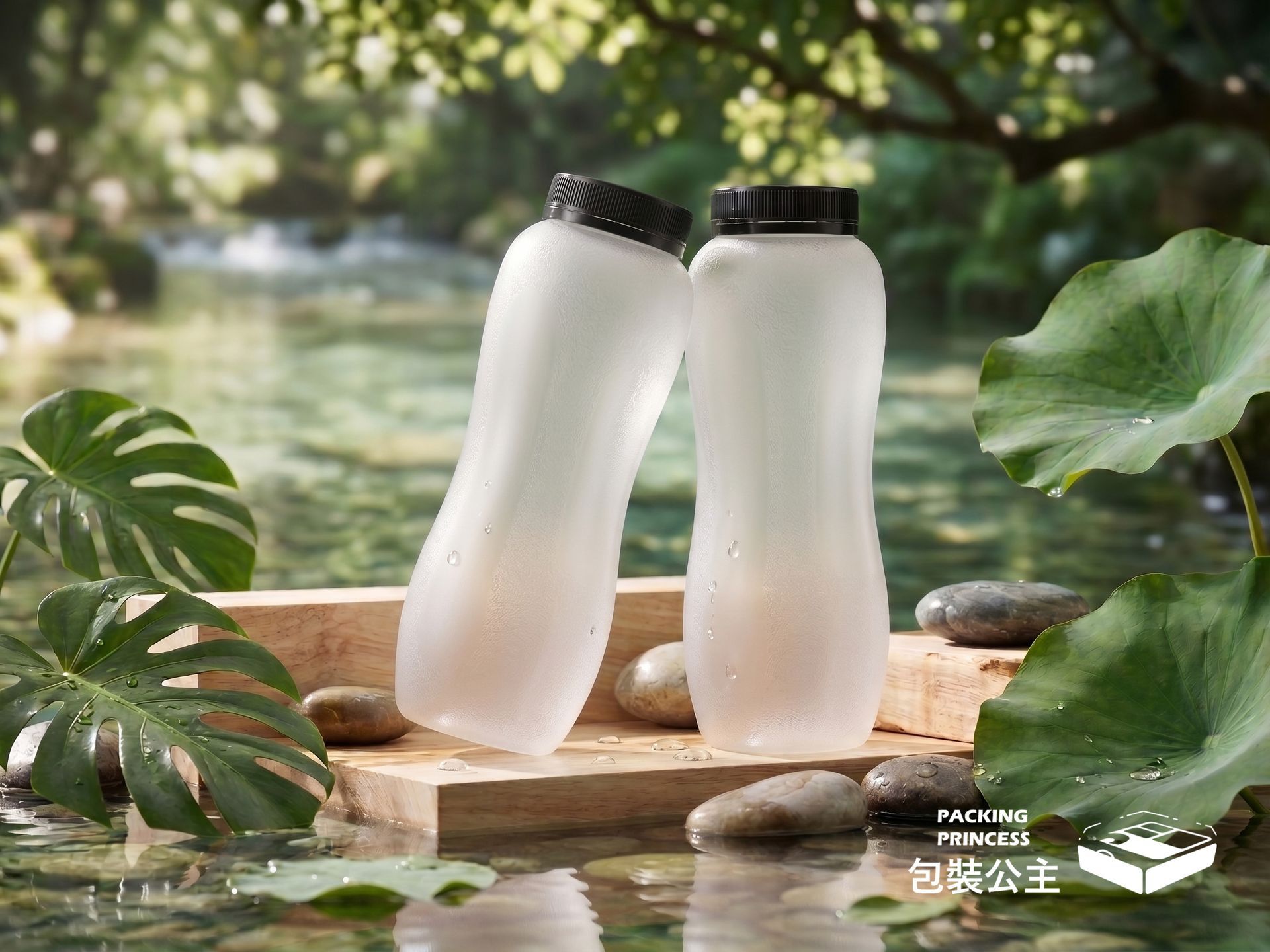 Beauty Bottle Series | High-quality frosted matte finish plastic bottle for cold brew tea (two capacity options, sold in cases)