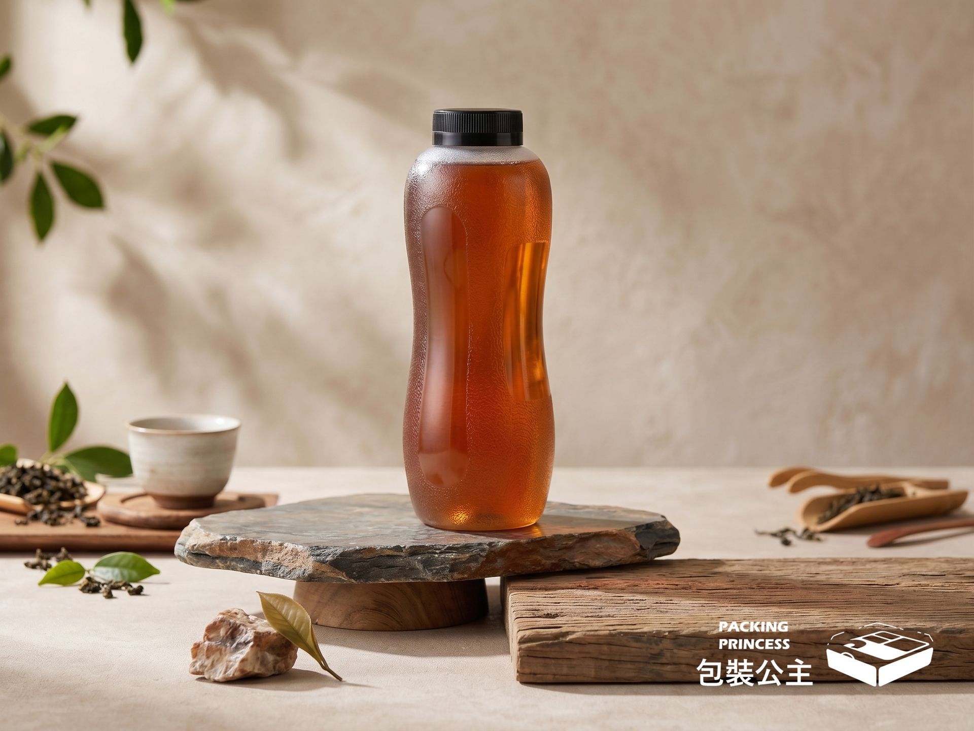 Beauty Bottle Series | High-quality frosted matte finish plastic bottle for cold brew tea (two capacity options, sold in cases)