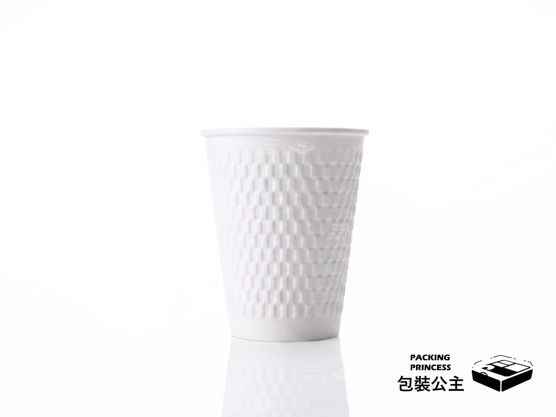 白晶雙層紙杯系列｜ 專業隔熱防燙設計 精品紙杯 8盎司 12盎司 16盎司 台灣製