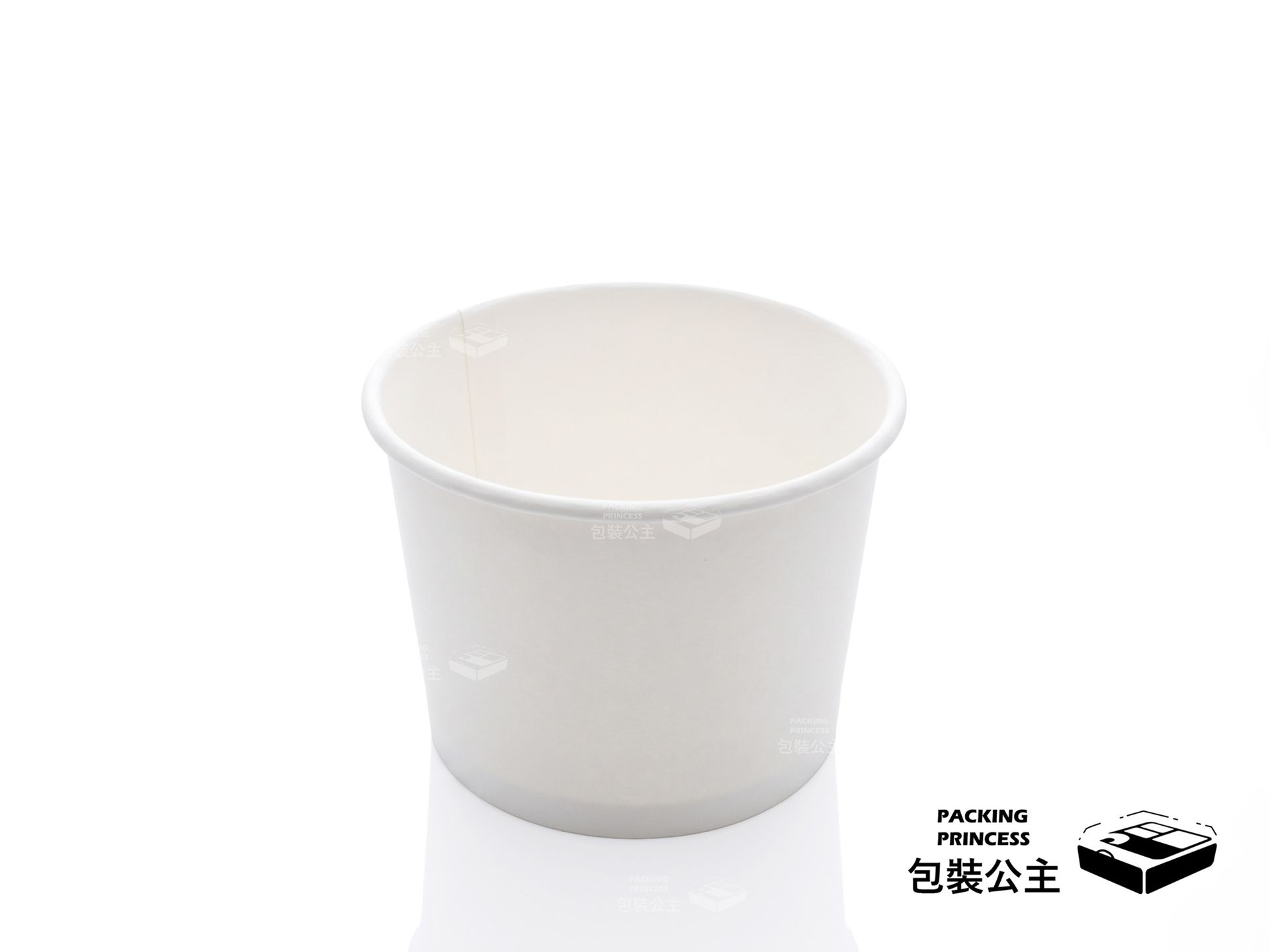 390cc White Unprinted Paper Soup Cup | Classic Paper Soup Cup for Bento Shops, Made in Taiwan (50 pieces/pack)