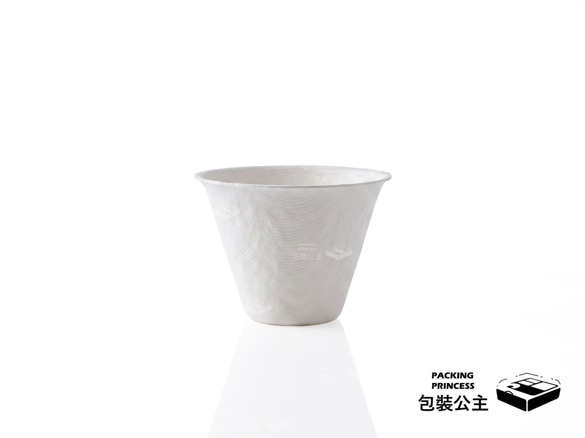 GIC-03 環保紙漿冰淇淋杯,採用天然材質,手感良好,適合作為冰品外帶的環保容器選擇。