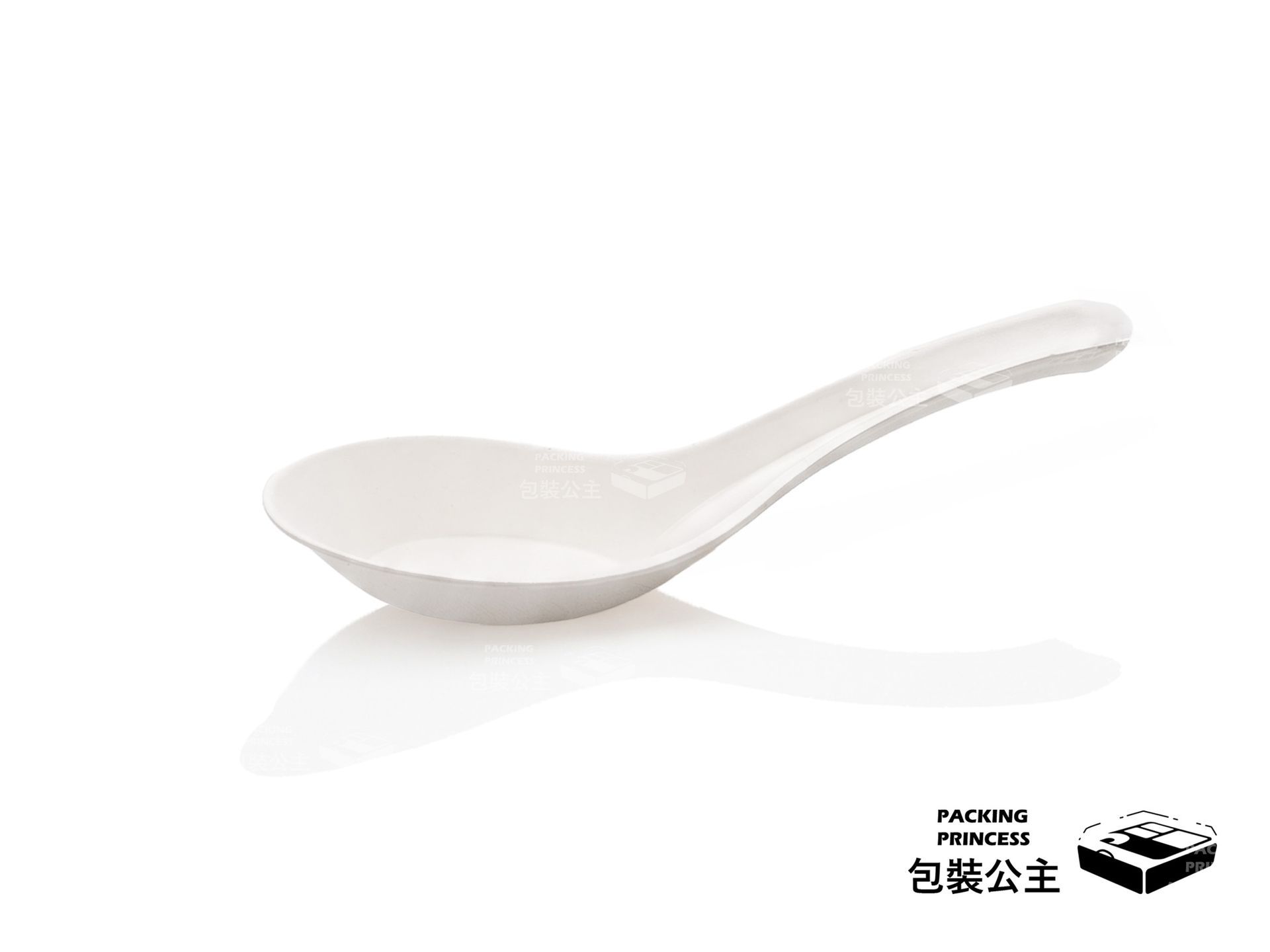 GPS-01 | 環保紙漿湯匙 天然材質 環保餐具 環保湯匙 耐熱無毒 (50支/包)