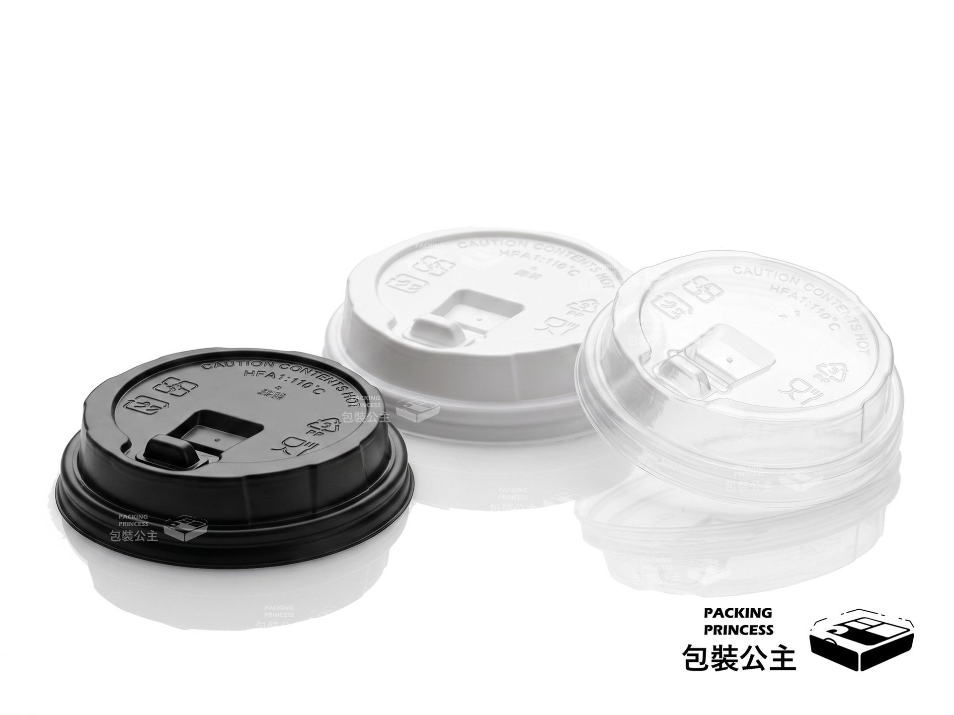 SP-90 | 塑膠咖啡杯蓋 90口徑通用杯蓋 12盎司杯蓋 16盎司杯蓋 PP耐熱熱飲杯蓋 壓空成型 (50入/條)