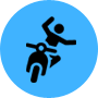 motorcycle accident icon