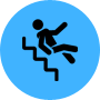 stair accident icon
