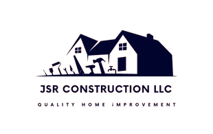 A logo for a construction company called jsr construction llc.