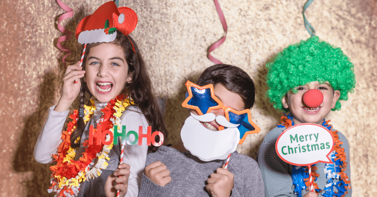 Christmas photo booth at aged care facilities