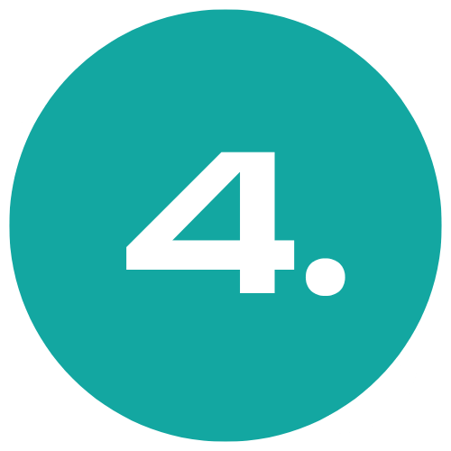 A blue circle with the number three inside of it.