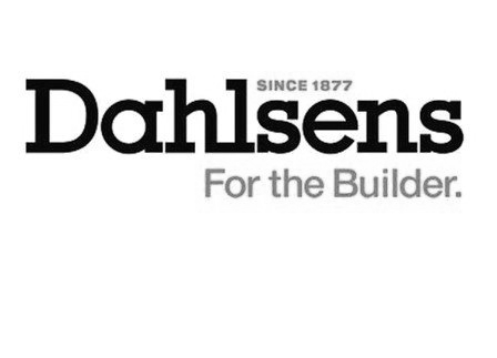 A black and white logo for dahlsens for the builder.