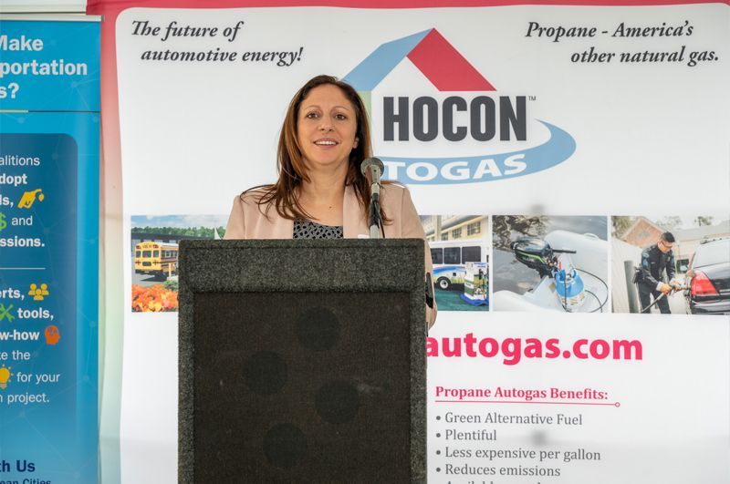 Speaking about the State's venture converting some State vehicles to operate on clean propane Autogas, Deputy Commissioner of Connecticut DOT, Karen Kitsis