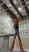 commercial spray foam install