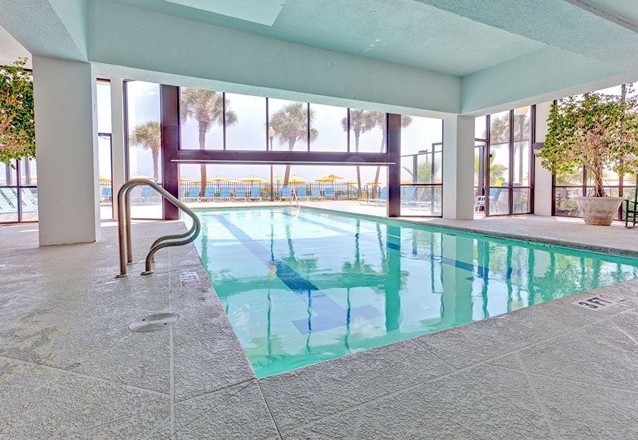One of the Dayton House indoor pools