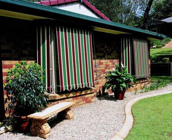 Red and White Awning — Custom Window Furnishings in Wagga Wagga, NSW