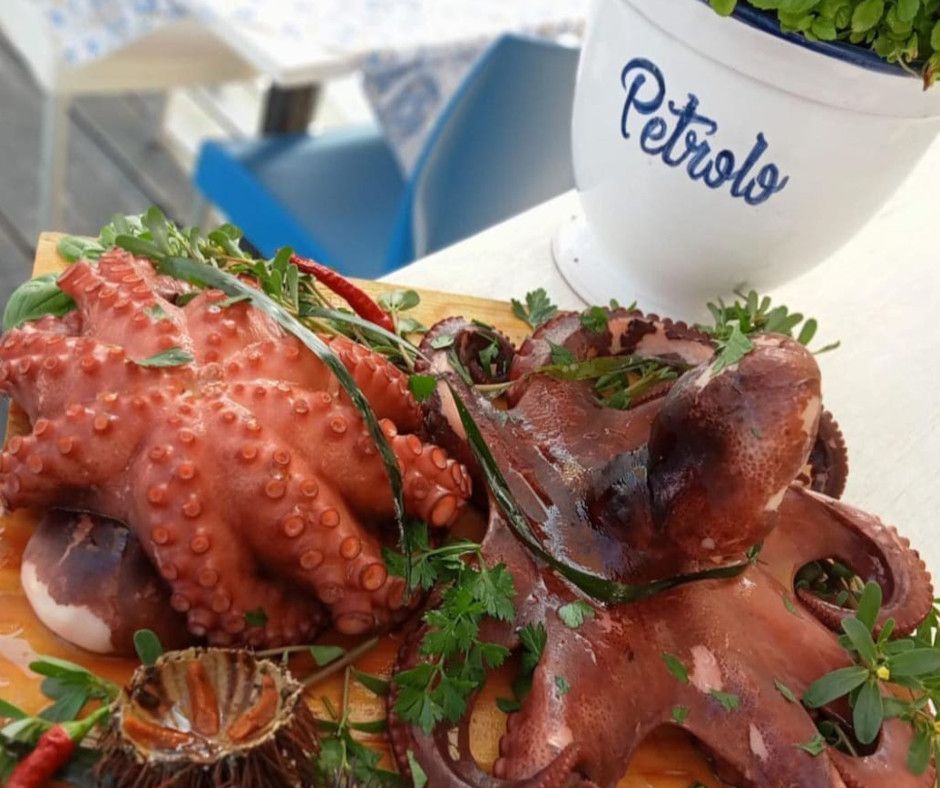 Polpo bollito - Ristorante Castellammare del Golfo - Ristorante Petrolo