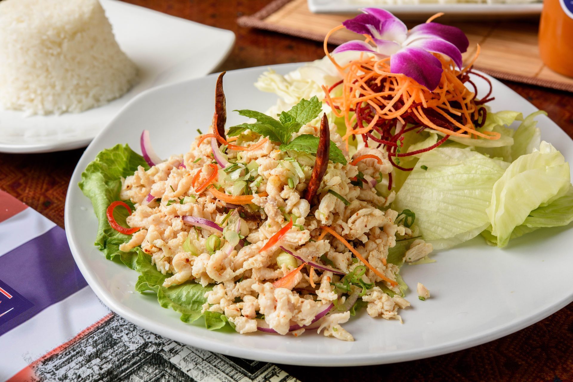 Larb (chicken, beef, or pork)