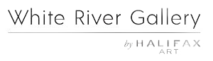 A grey logo featuring a stylized house icon within a circle, next to the text 