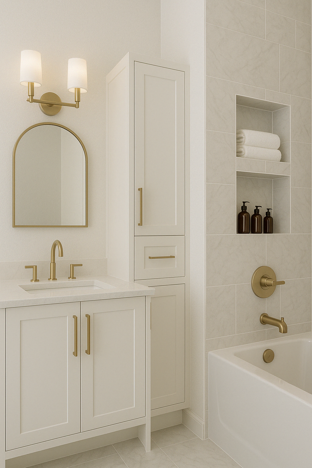 Small bathroom remodeling, Allshire Building, Metro Detroit