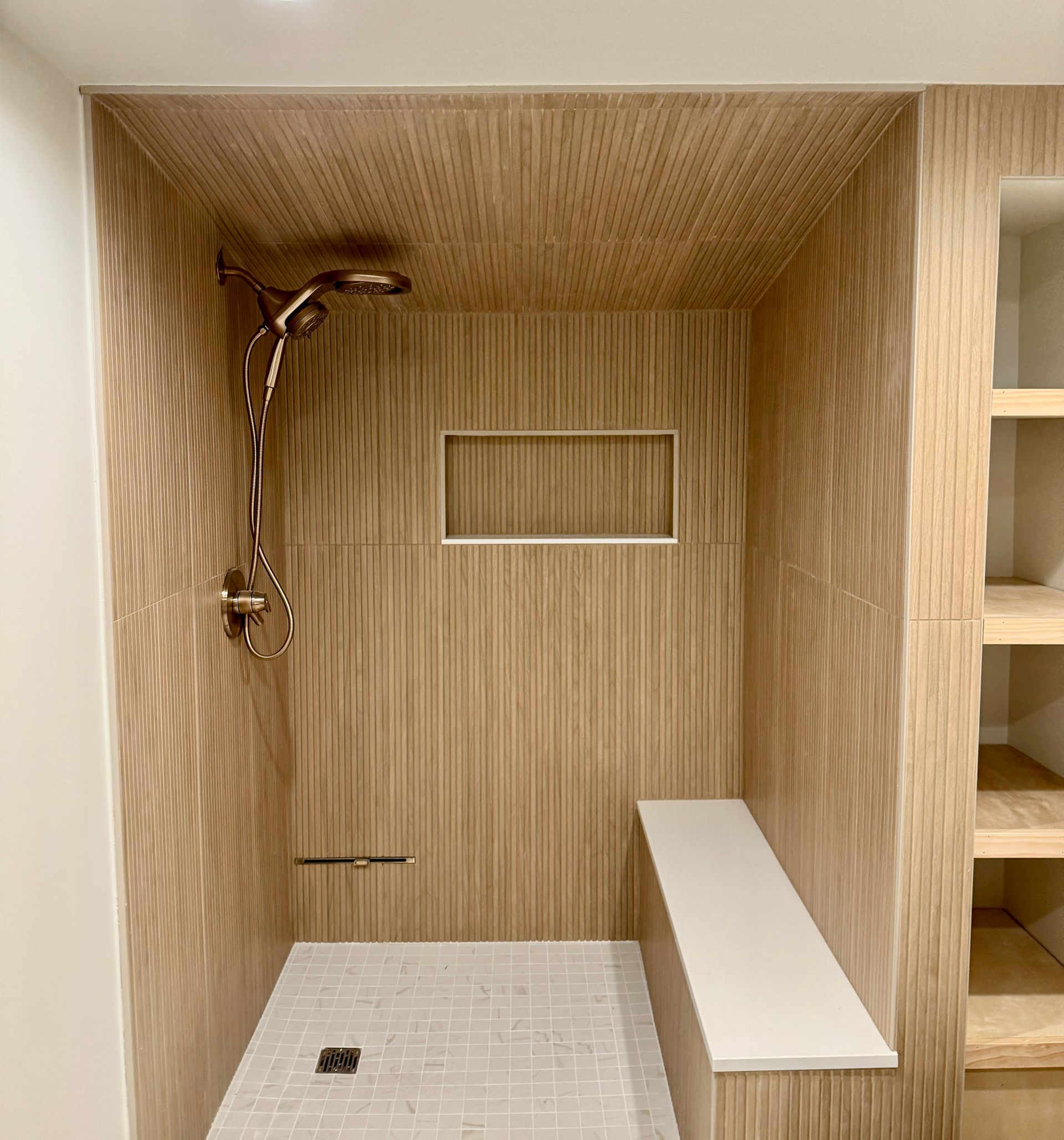 Bathroom Renovation by Allshire Building, Birmingham, Michigan. Serving Oakland County and Ann Arbor Michigan.