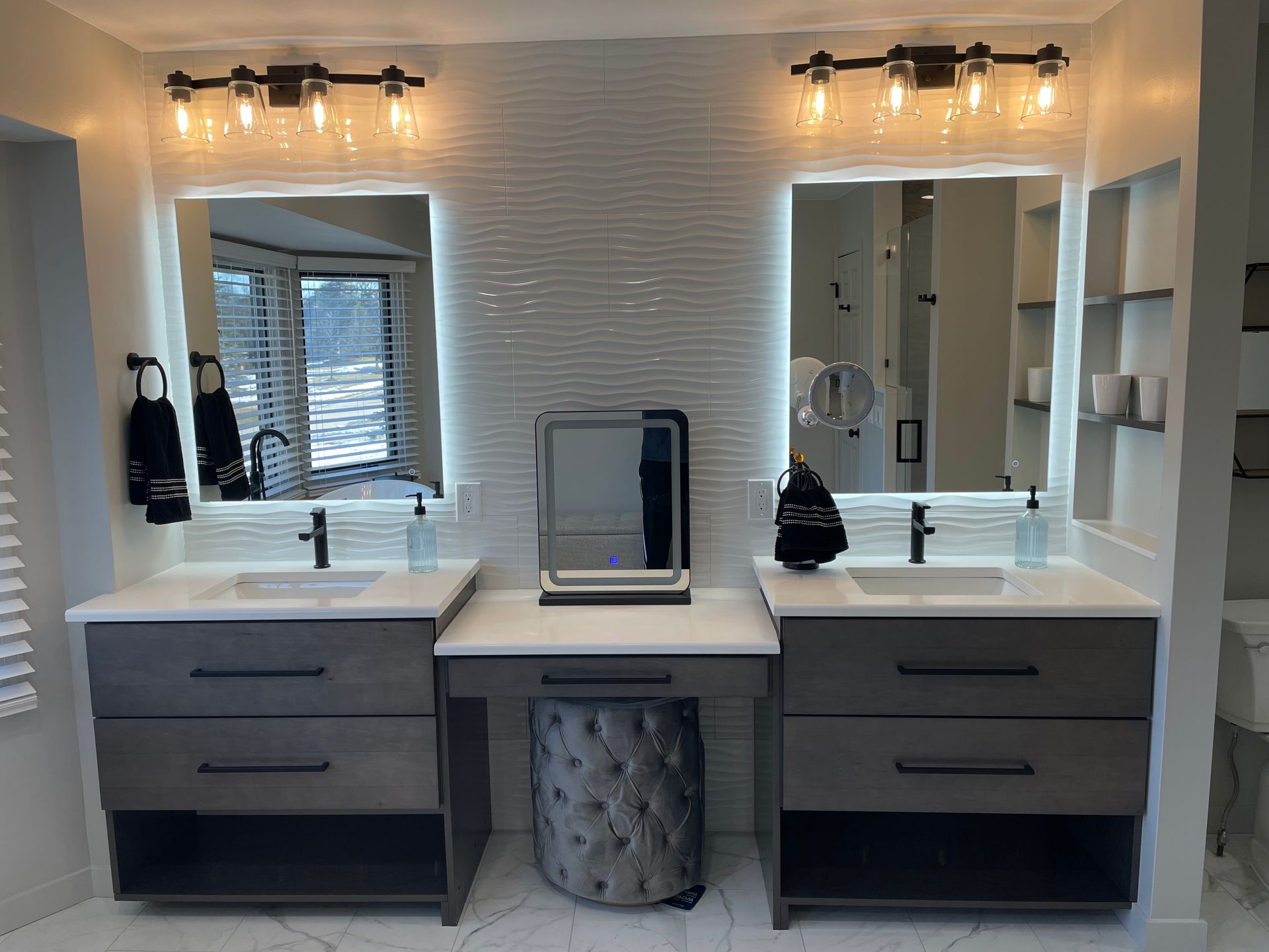 Bathroom Renovation by Allshire Building, Birmingham, Michigan. Serving Oakland County and Ann Arbor Michigan.