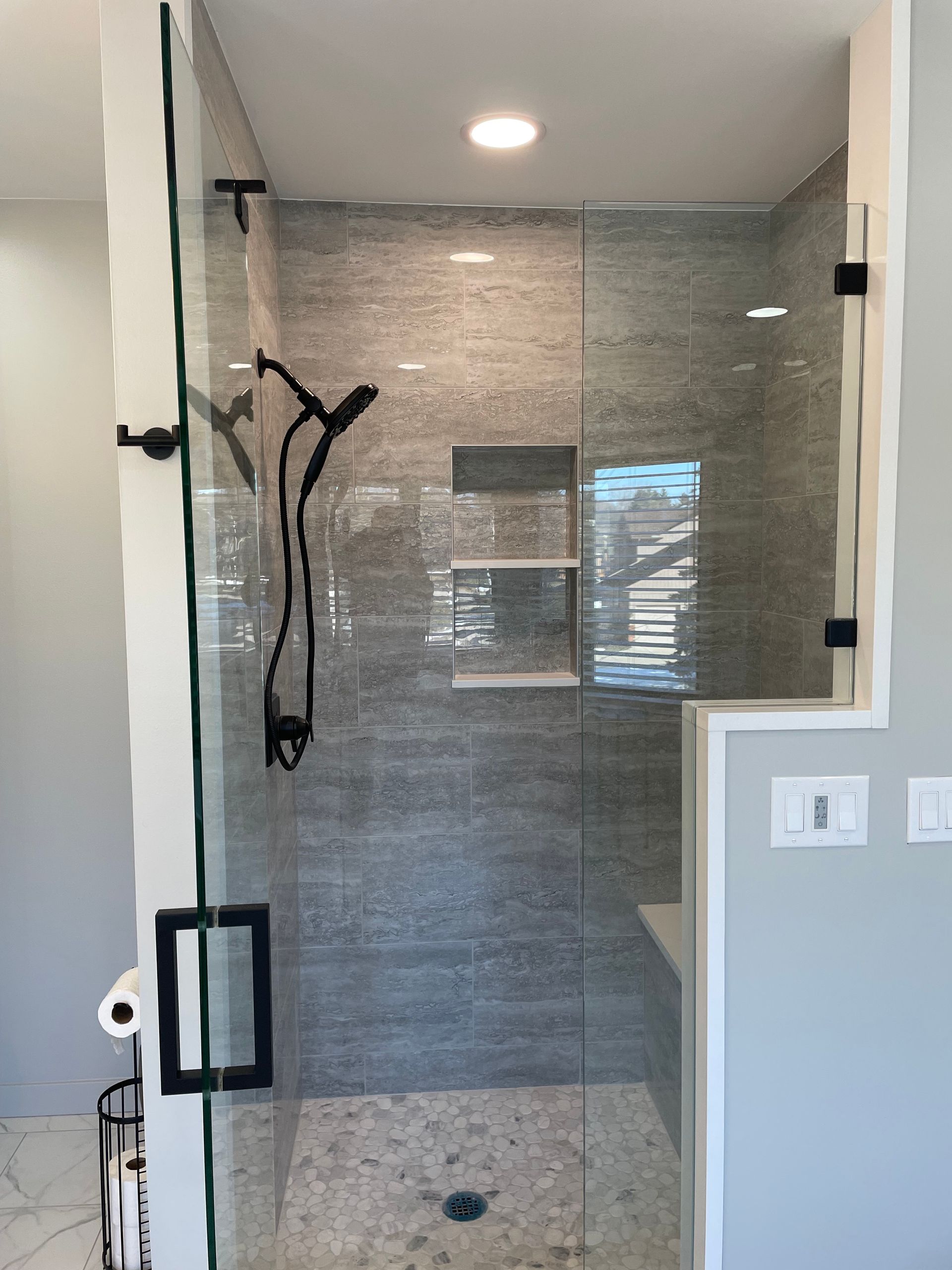 Bathroom Renovation by Allshire Building, Birmingham, Michigan. Serving Oakland County and Ann Arbor Michigan.