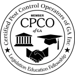 The logo for certified pest control operators of ga inc.