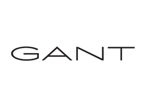 Logo GANT in testo nero su sfondo bianco.