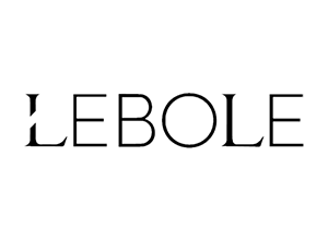 Logo LEBOLE in testo nero.