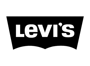 Logo Levi's: testo bianco 