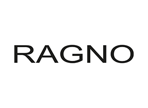 Logo Ragno in carattere sans-serif nero su sfondo bianco.