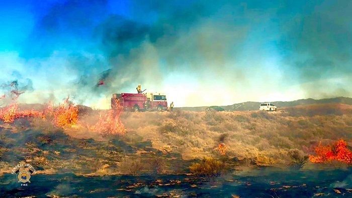 CAFMA put out a wildfire near Fain Rd. on Feb. 16