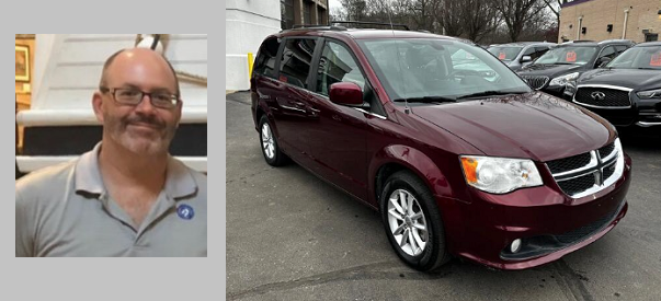 Missing Prescott Valley man Daniel Buchanan and a dark red Dodge Caravan