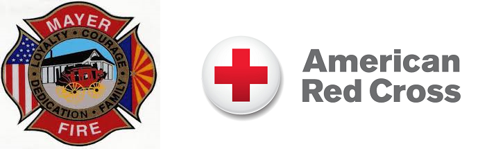 The Mayer Fire Department and American Red Cross Logos