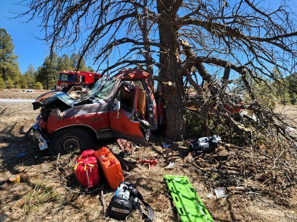 Driver hospitalized after crash on I-40