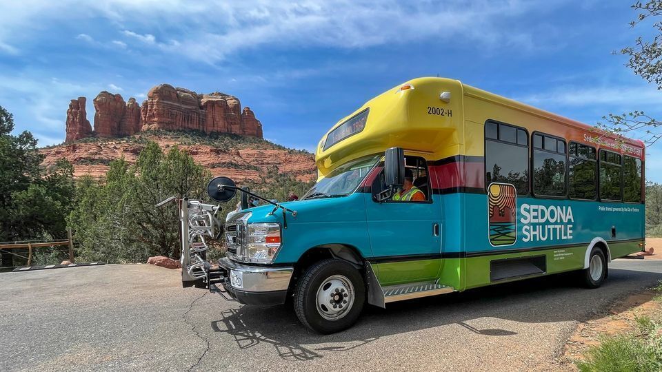 A Sedona Shuttle bus