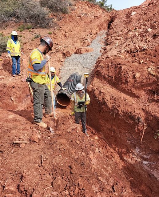 Sewer infrastructure installation in Sedona