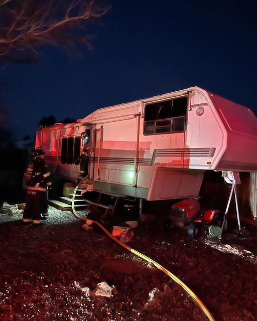 VVFD responded to an RV fire in Cornville Feb. 18