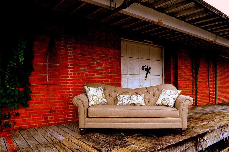 Brown Club Chair  — Light Brown Studio Couch in Elizabethton, TN
