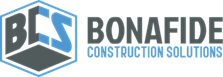 A logo for bls bonafide construction solutions