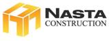 A logo Naste construction.
