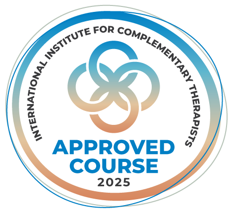 Round logo: International Institute for Complementary Therapists, approved course 2025 — Yoni Steam Australia in Gold Coast, QLD