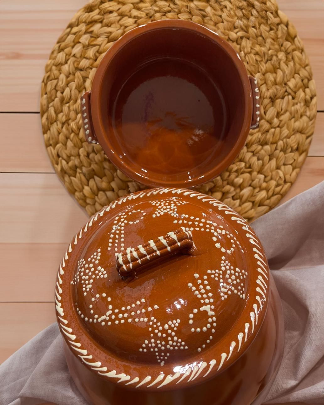 A Brown Pot With A Lid That Says Tasty On It — Casa Portugal In South Hurstville, NSW
