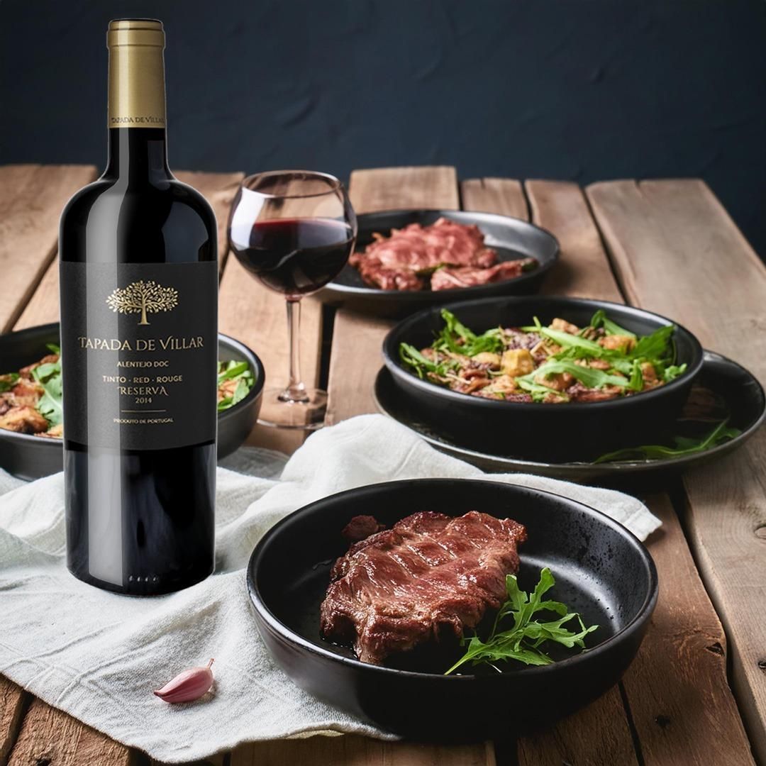A Bottle Of Wine Sits On A Wooden Table Next To Bowls Of Food — Casa Portugal In South Hurstville, NSW